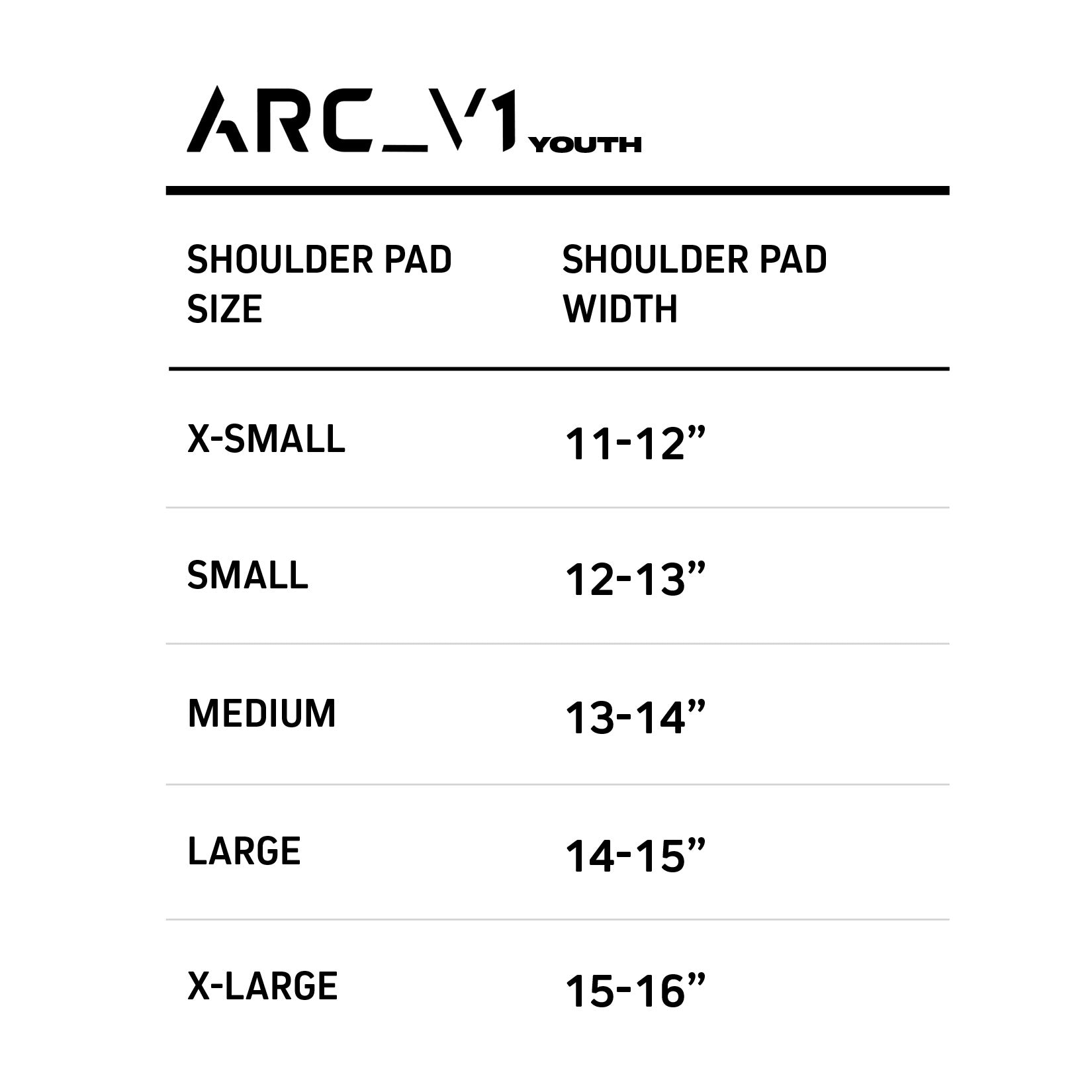 ARC_V1 YOUTH SHOULDER PADS