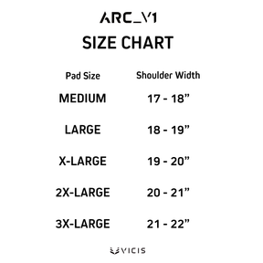 ARC_V1 ELITE SHOULDER PADS WITH ATTACHED BACK PLATE - SKILL