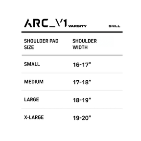 ARC_V1 VARSITY SHOULDER PADS – SKILL