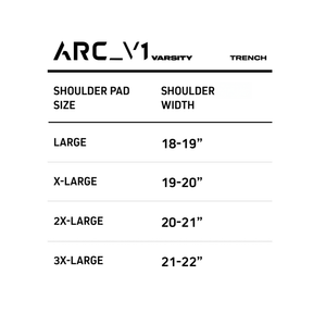 ARC_V1 VARSITY SHOULDER PADS – TRENCH